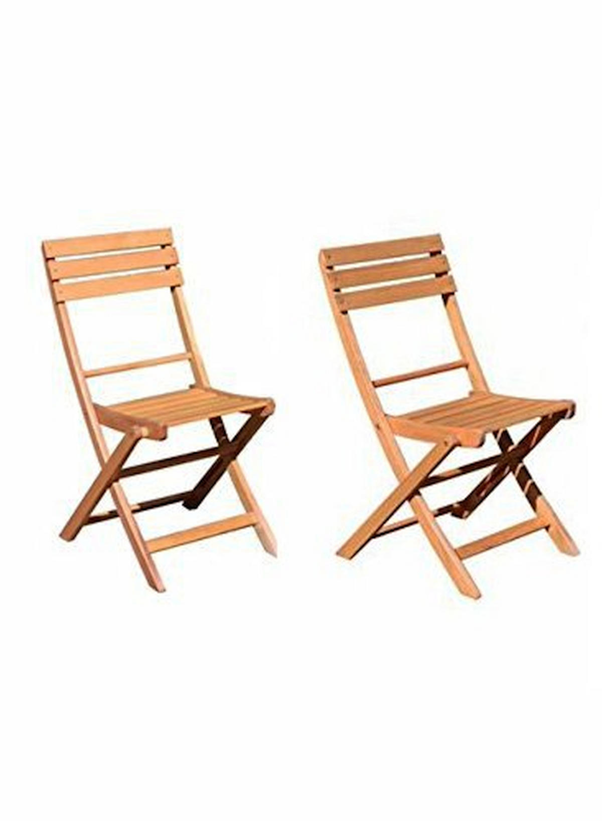 KLAPPSTUHL Diego 2er Set - Braun, Holz (43/86/58cm) - Sedex