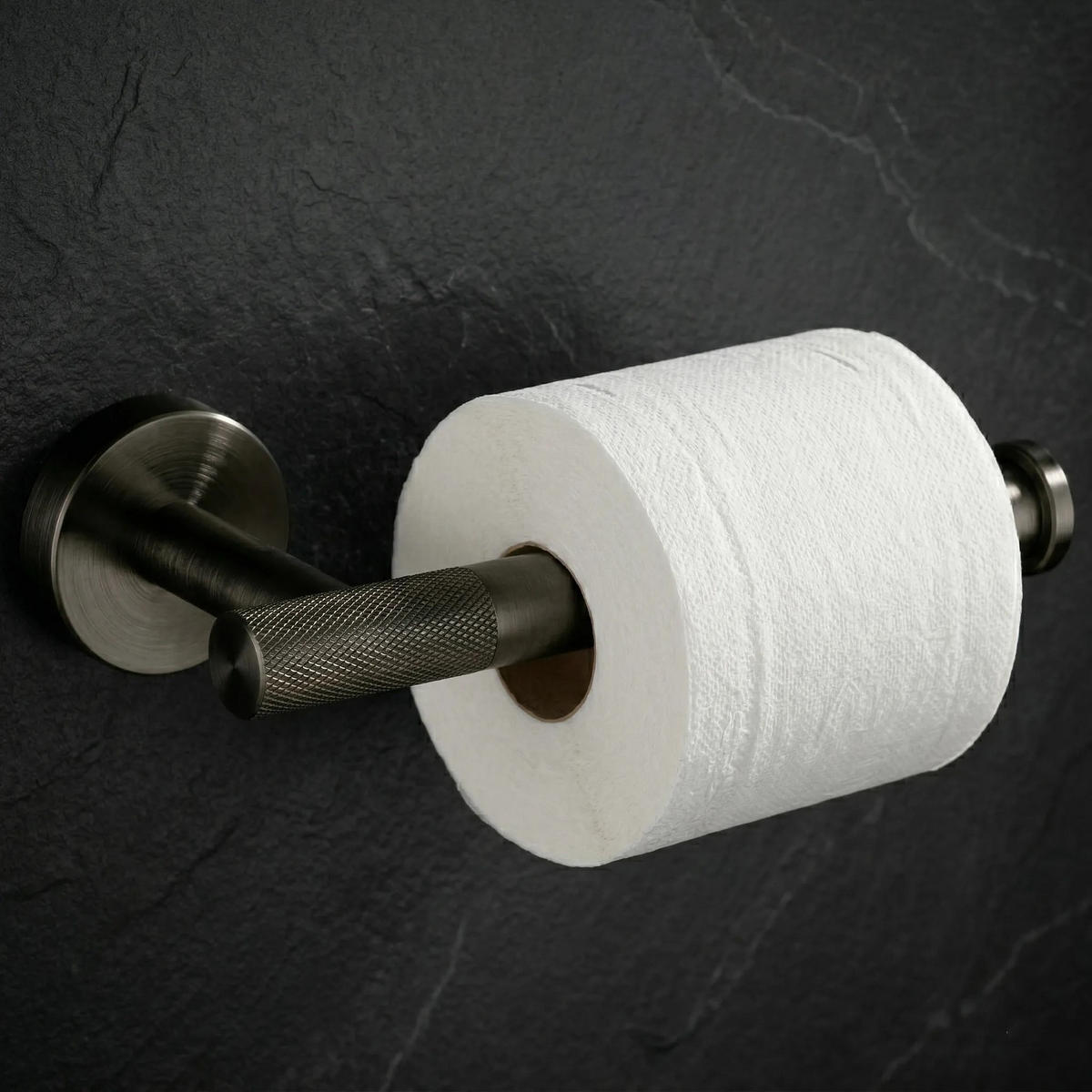 HALTER Für Toilettenpapier Rea 6611 Modern Titan - Titanfarben, Metall (17.5/5/8cm) - REA