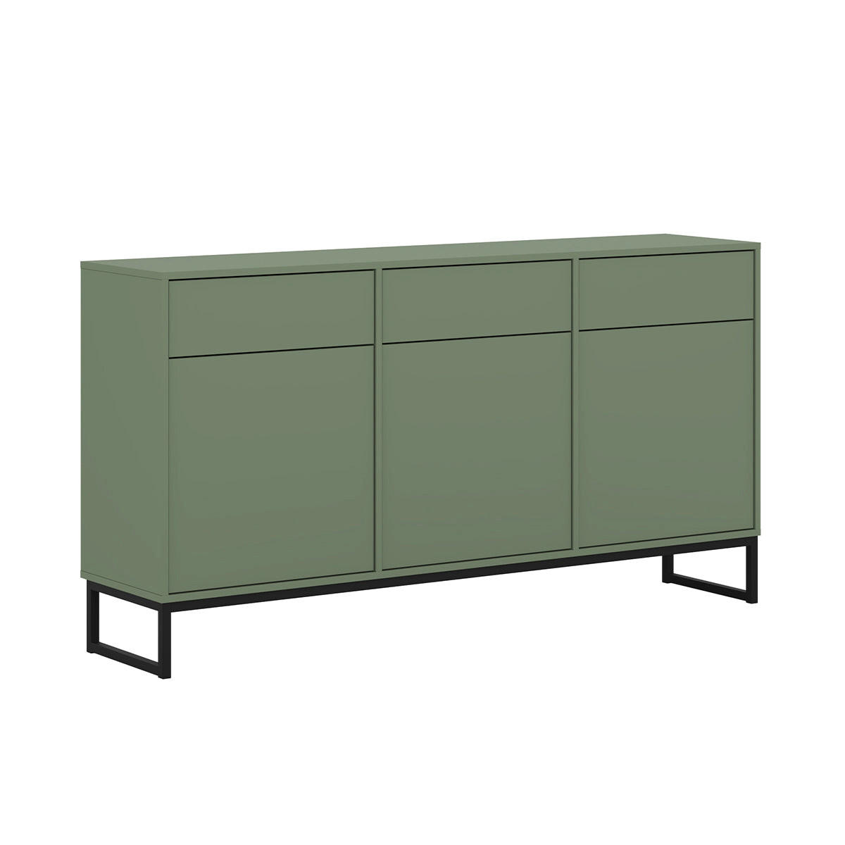 SIDEBOARD Loa Grün - Grün, Holzwerkstoff (157/83.5/36.5cm) - Petits-meubles