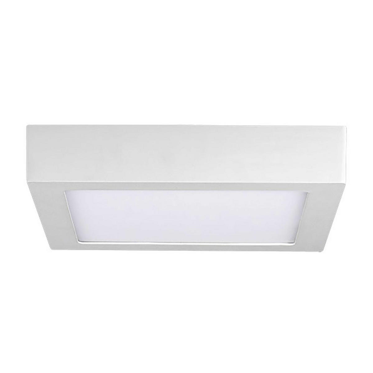 LED DECKENLEUCHTE Aluminium Beige - Beige, Metall (22.5/22.5/4cm)