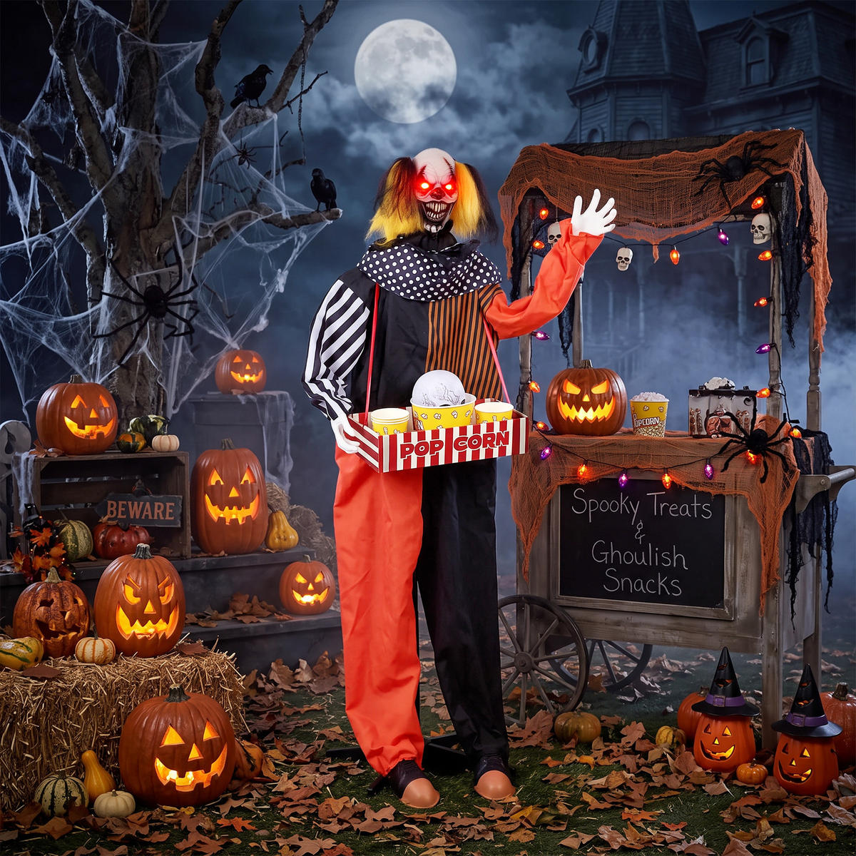 HALLOWEEN-DEKORATION Schwarz 50.0/35.0/180.0cm - Schwarz, Metall (35/180/50cm)