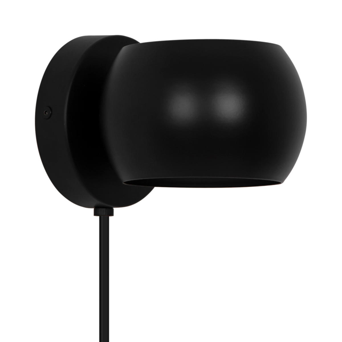 WANDLEUCHTE Belir - Schwarz - 13/15.6/11 cm - Schwarz, Metall (15.6/11/11cm) - Nordlux