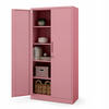 AKTENSCHRANK JAN 185x90x45 cm - Rosa, Metall (90/185/40cm) - Jan Nowak