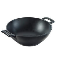 WOK 100 cl Gusseisenoptik - Schwarz, Keramik (16cm) - Revol Porcelaine France