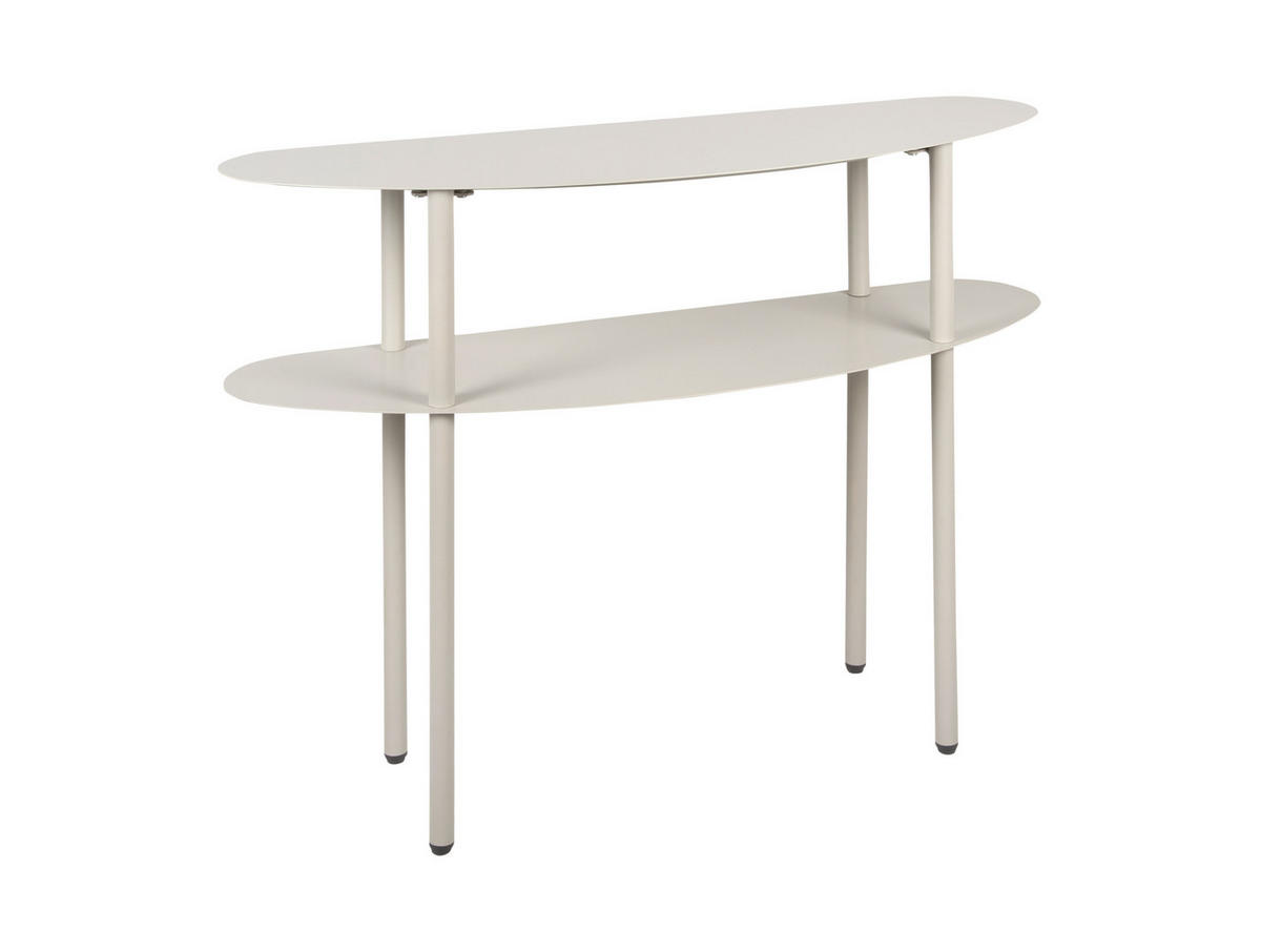 BEISTELLTISCH Riqueza - Grau - 90/28/72,5 cm - Grau, Metall (90/28/72cm) - Leitmotiv