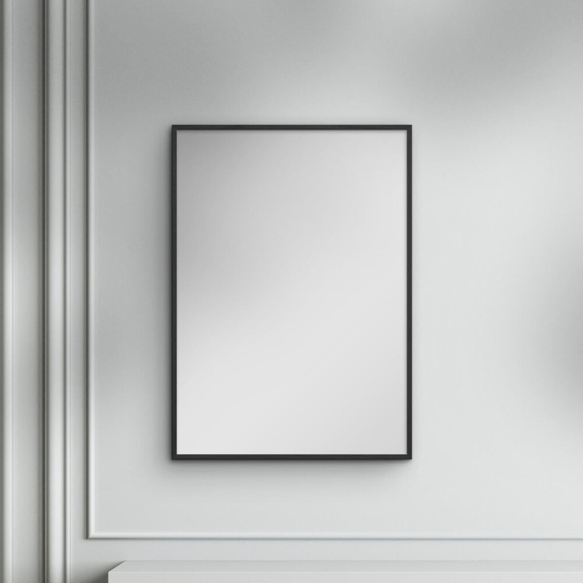 SPIEGEL - Schwarzes Holz - Schwarz, Holz/Papier (30/40/2cm) - Poster&Frame
