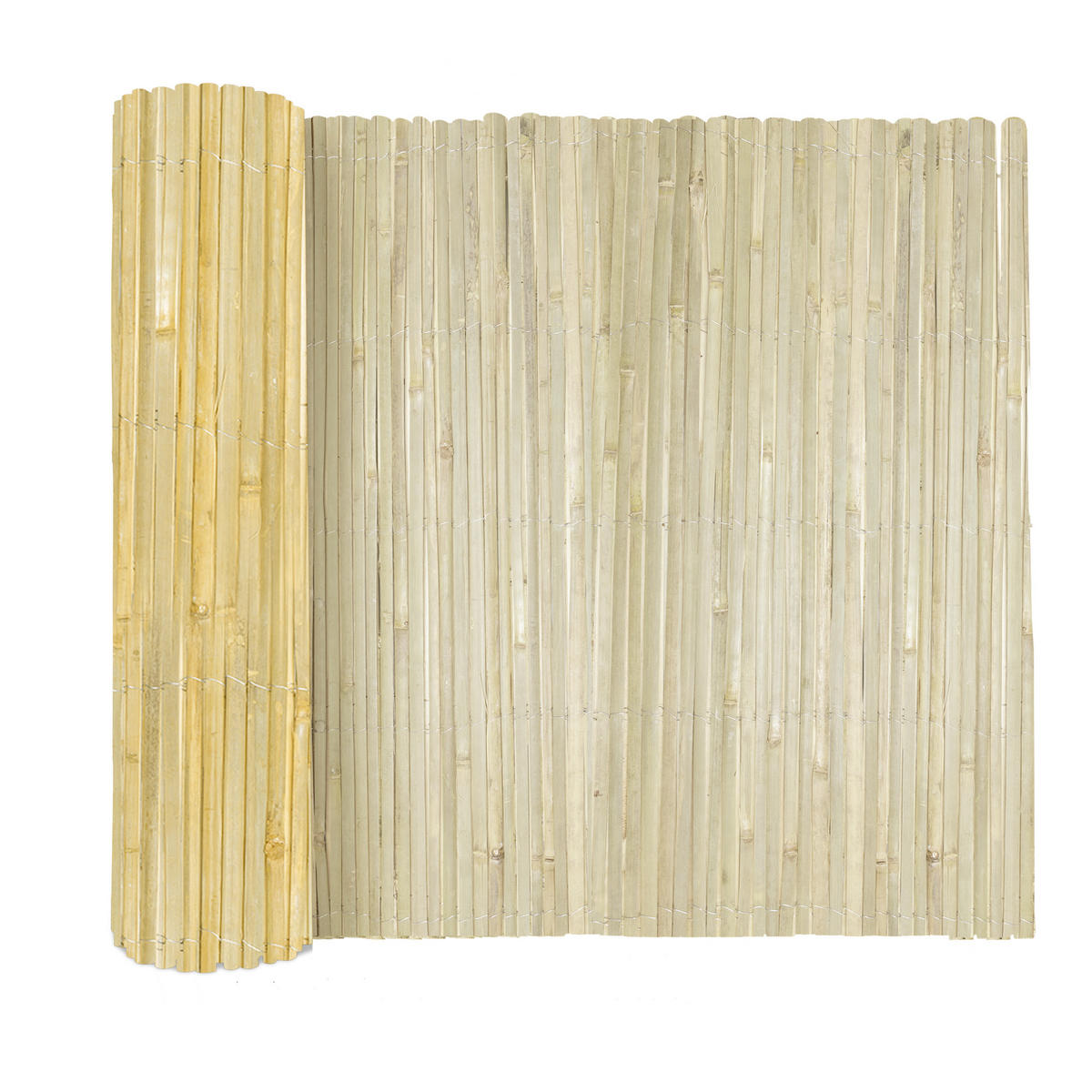 SICHTSCHUTZZAUN SolVision B33 200/600 cm Bambus Hell - Naturfarben, Naturmaterialien (600/200cm) - Sol Royal