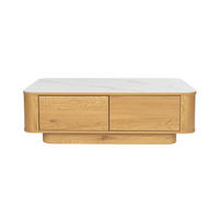 COUCHTISCH Almira 120x60 cm / Marmoroptik Natural - Naturfarben, Holzwerkstoff (120/60/38cm) - Housecraft Living