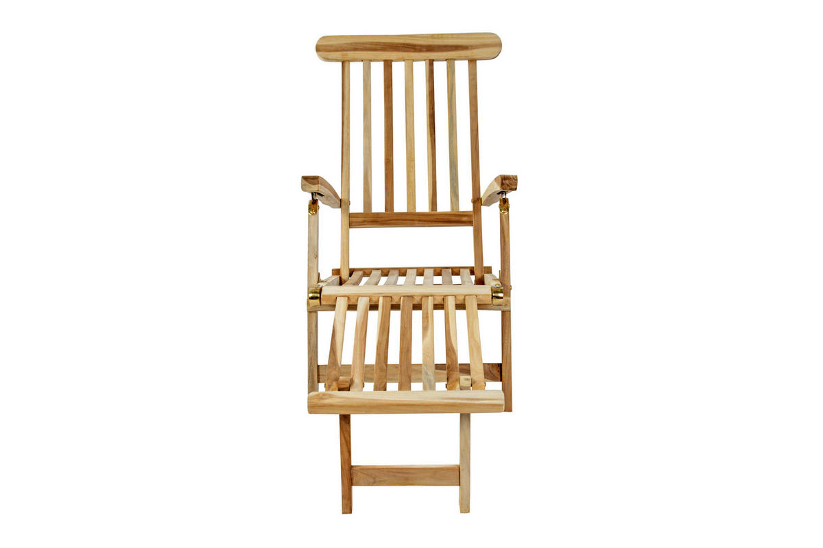 GARTENLIEGE PUCCON - Beige, Holz (150/100/60cm) - SAM