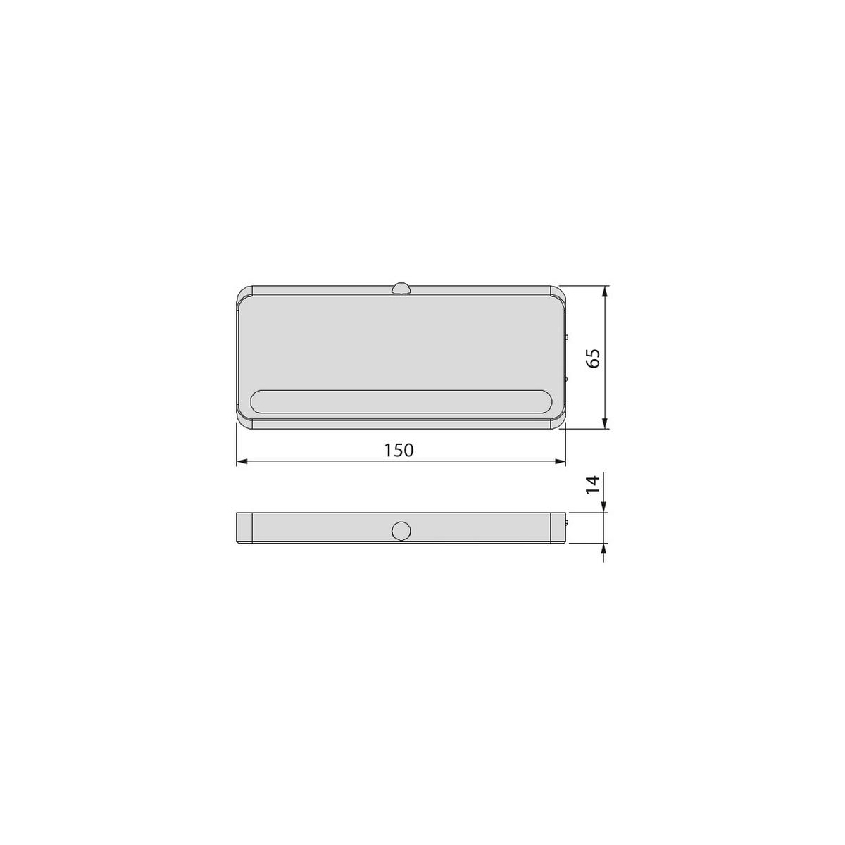LED-LEUCHTE Kraz, USB wiederaufladbar, mit Bewegungssensor, natürliches weißes Licht 4.000K, Kunststoff, Metallisch grau - Silberfarben, Kunststoff (20/7.5/2cm) - EMUCA