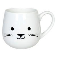 KUSCHELBECHER Cuddle Animals - Cat - Naturfarben, Keramik (0.4L) - Könitz