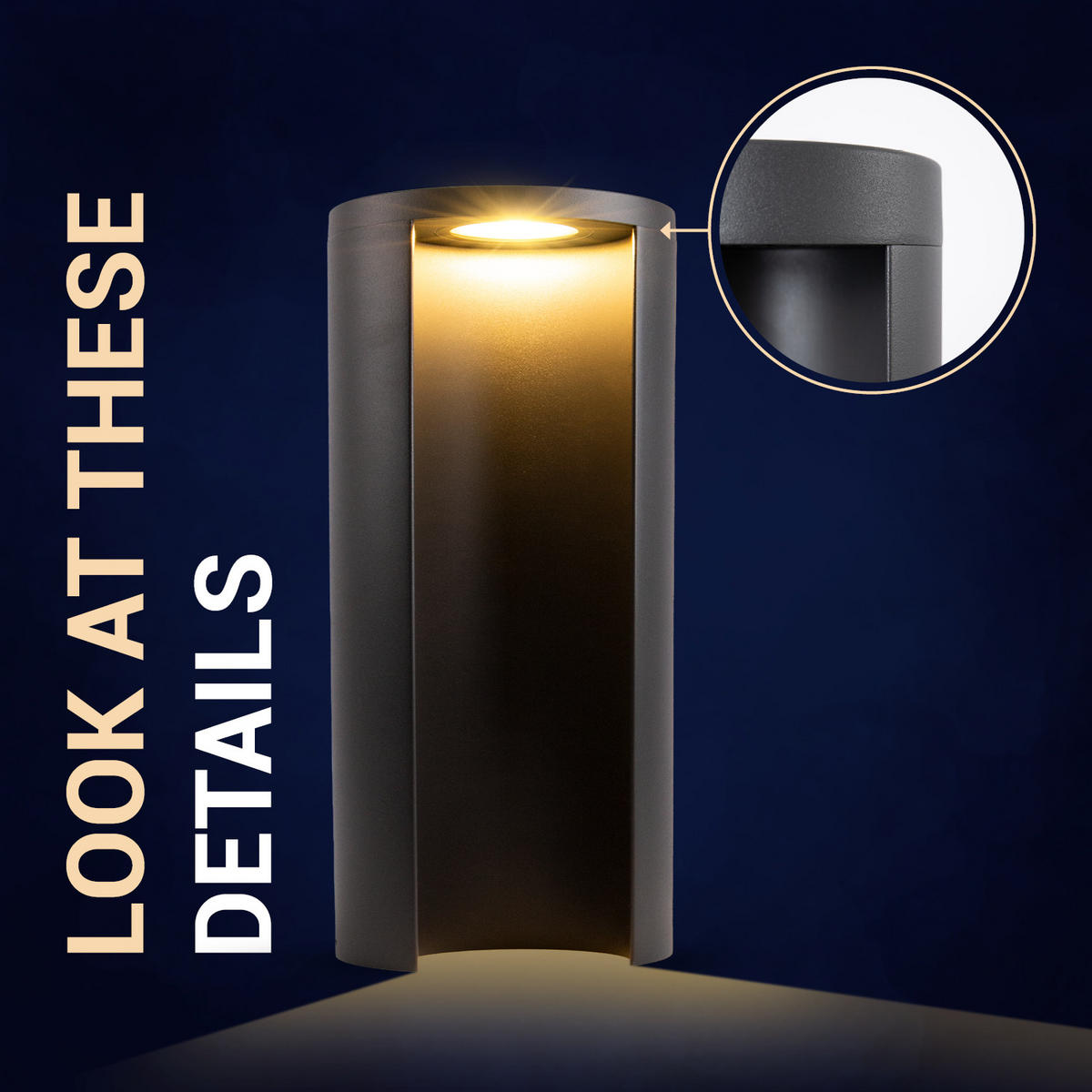 AUSSENLEUCHTE Cecilia 25 - Anthrazit, Metall (12/12/25cm) - Paco Home