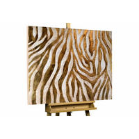 ÖLGEMÄLDE 100/75 cm - Goldfarben, Holz/Textil (2.5/75cm) - KUNSTLOFT