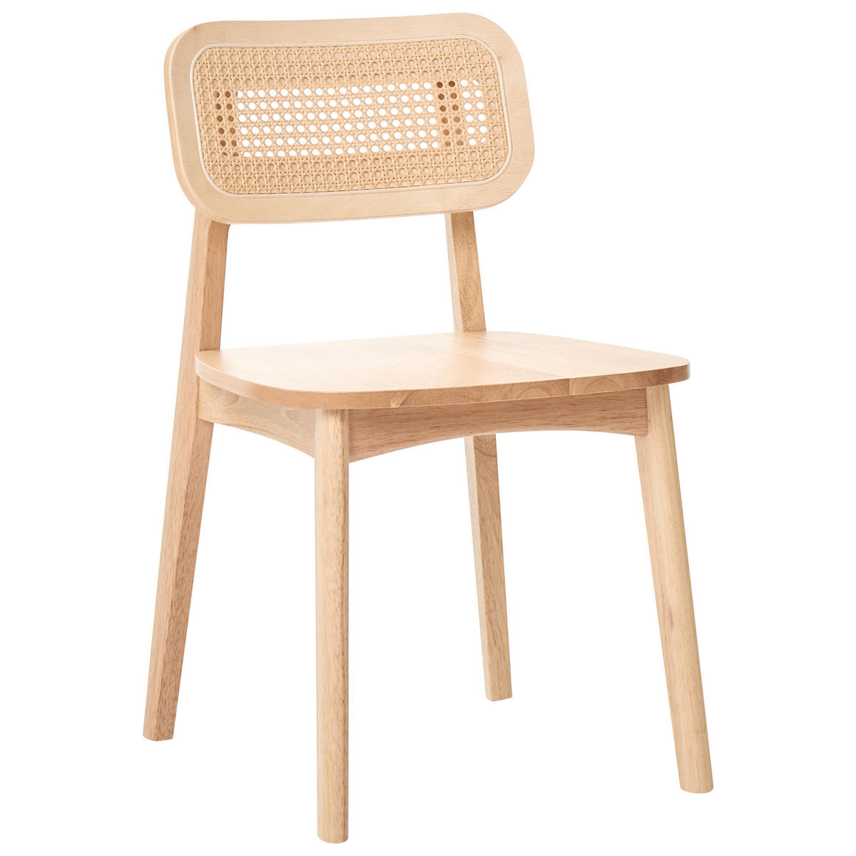 ESSZIMMERSTUHL 2er-Set Holz Hellbraun Keno - Hellbraun, Holz (46/78/50cm) - Beliani