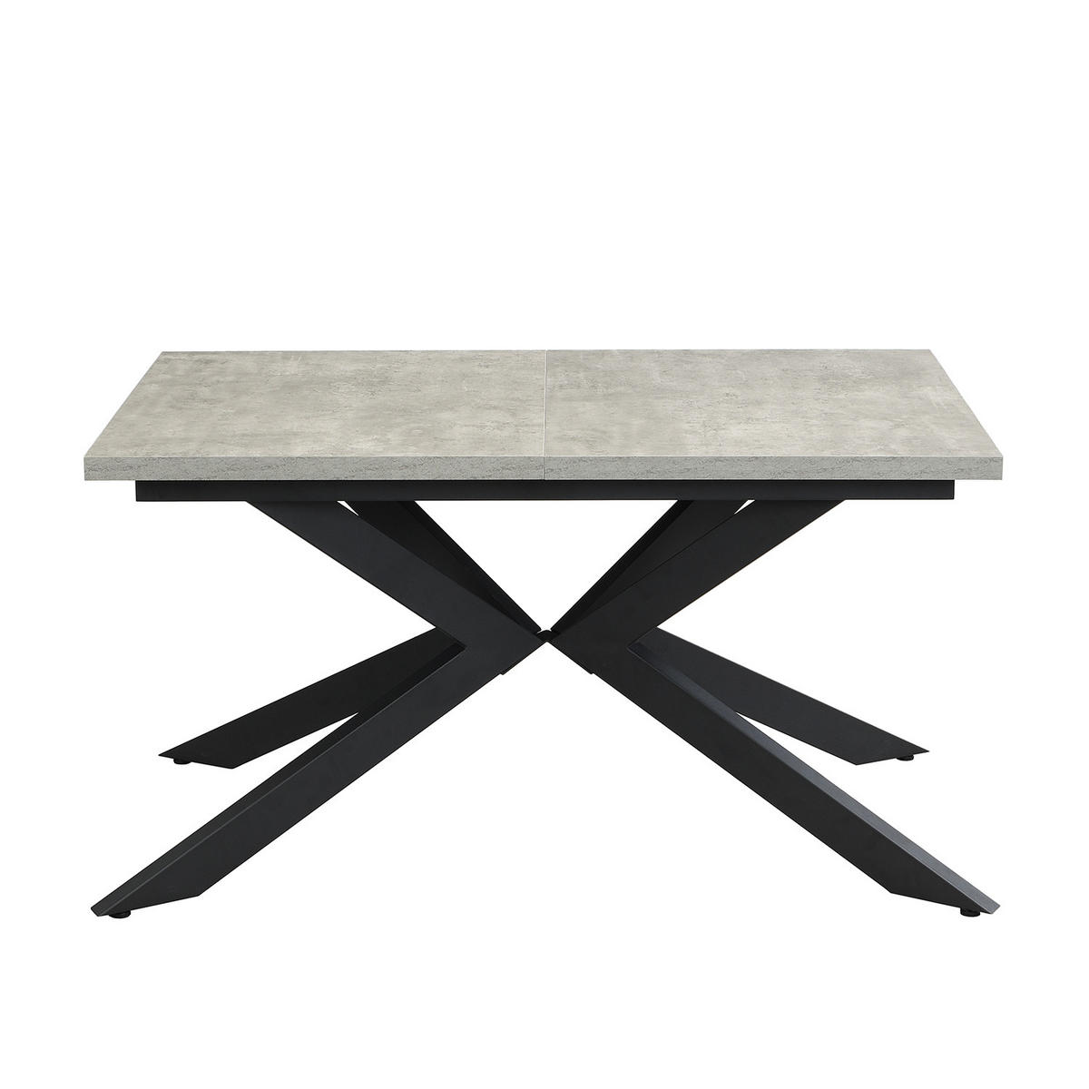 AUSZIEHTISCH MALTEK 140-220/90/76 cm - Schwarz/Grau, Metall (90/140/76cm) - DUBI Möbel
