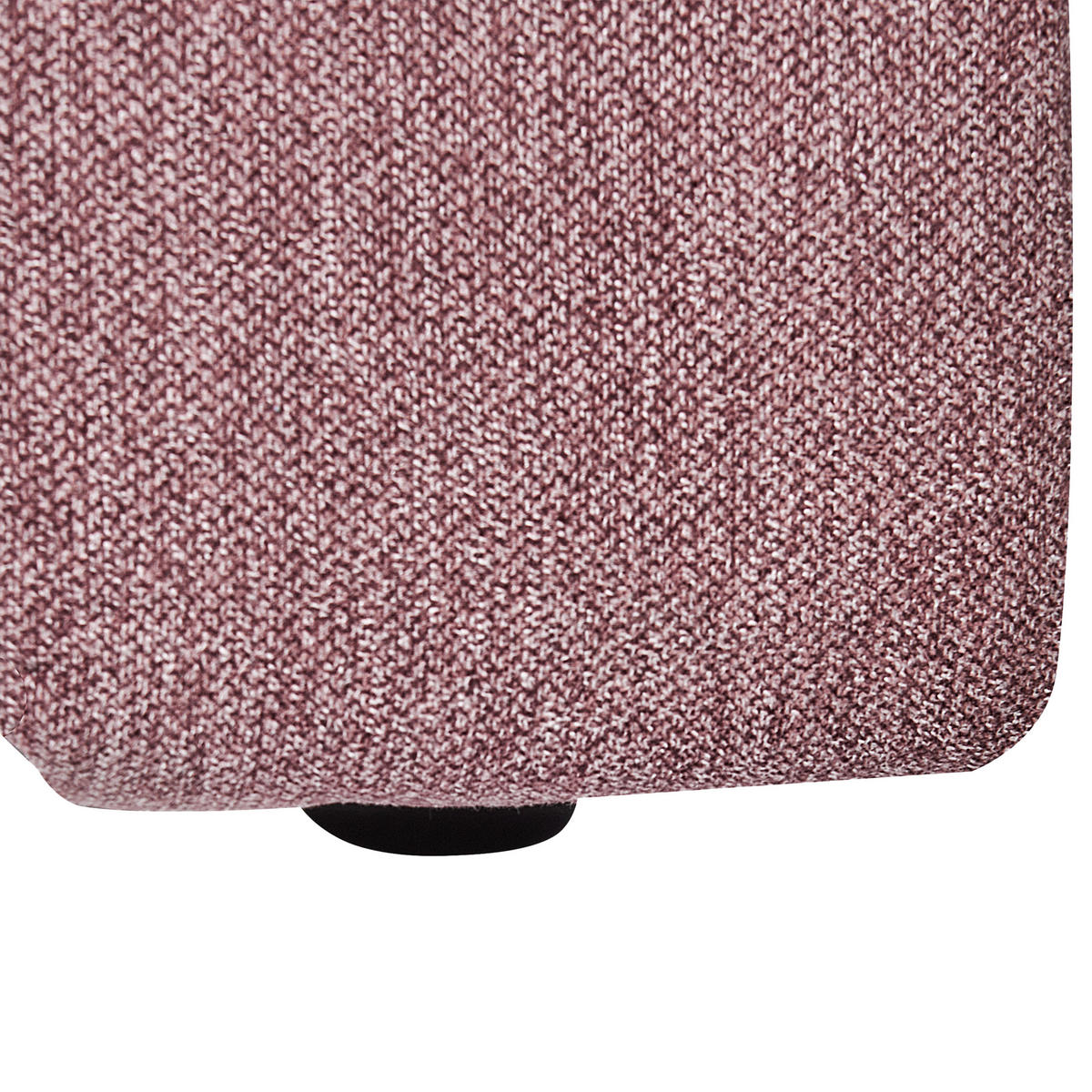 CHAISELONGUE-RECHTSSEITIGE Stoff Rosa Lannils - Pink/Schwarz, Textil (173/73/79cm) - Beliani