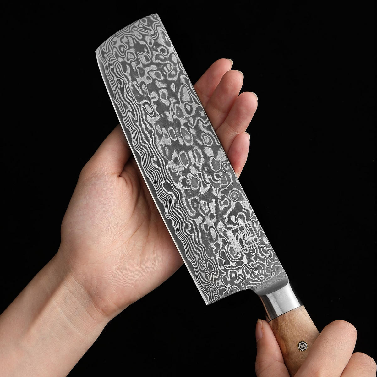 NAKIRIMESSER 17,5 cm - Birkefarben, Holz/Metall (32cm) - Zayiko