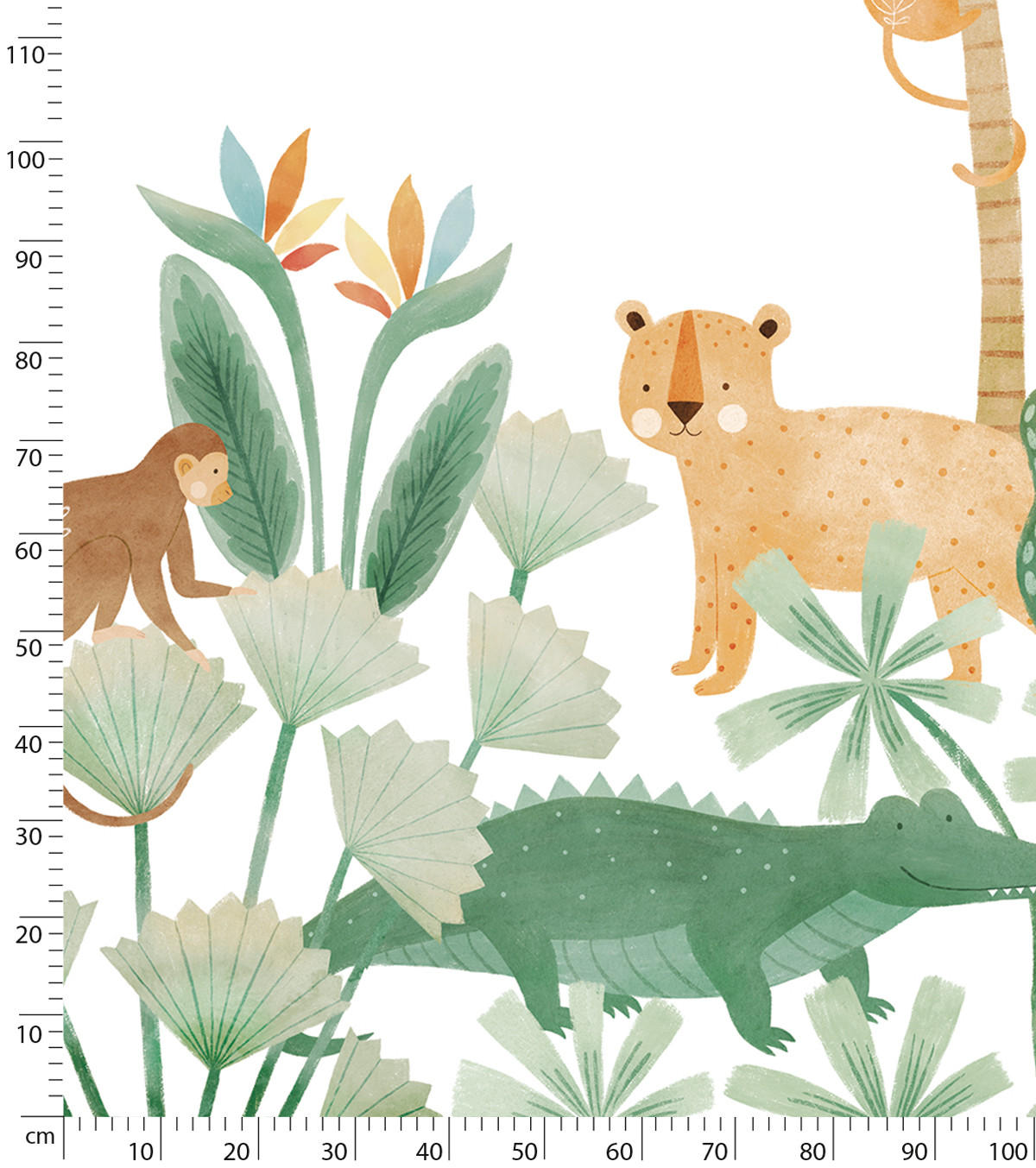 VLIESTAPETE Yatsuni im Dschungel 4 m x 2,48 m, grün/gelb - Grün, Papier (248/400cm) - Lilipinso