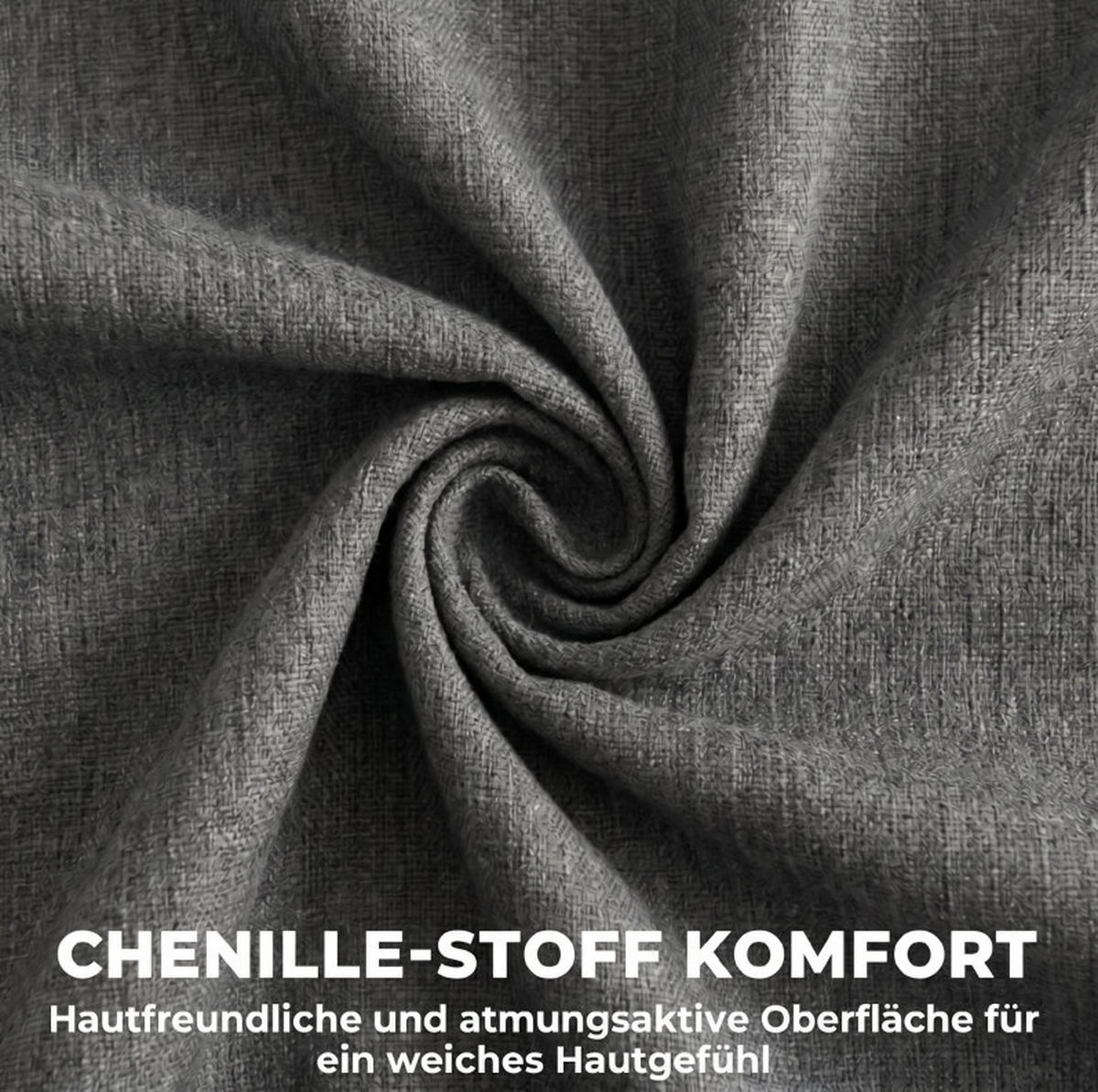 BÜROSTUHL in Grau 65x72,5x118 cm mit Drehfunktion und Wippmechanik - Grau, Textil (72.5/118/65cm) - IVMEU