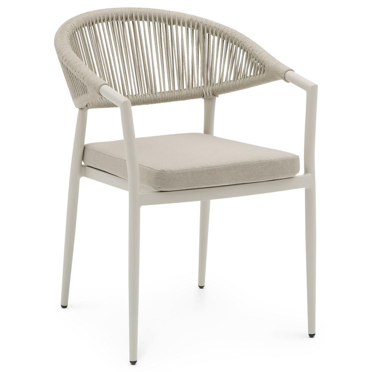 GARTENSTÜHLE SELI 6ER-SET - Creme, Textil (57/79/60cm) - IDIMEX