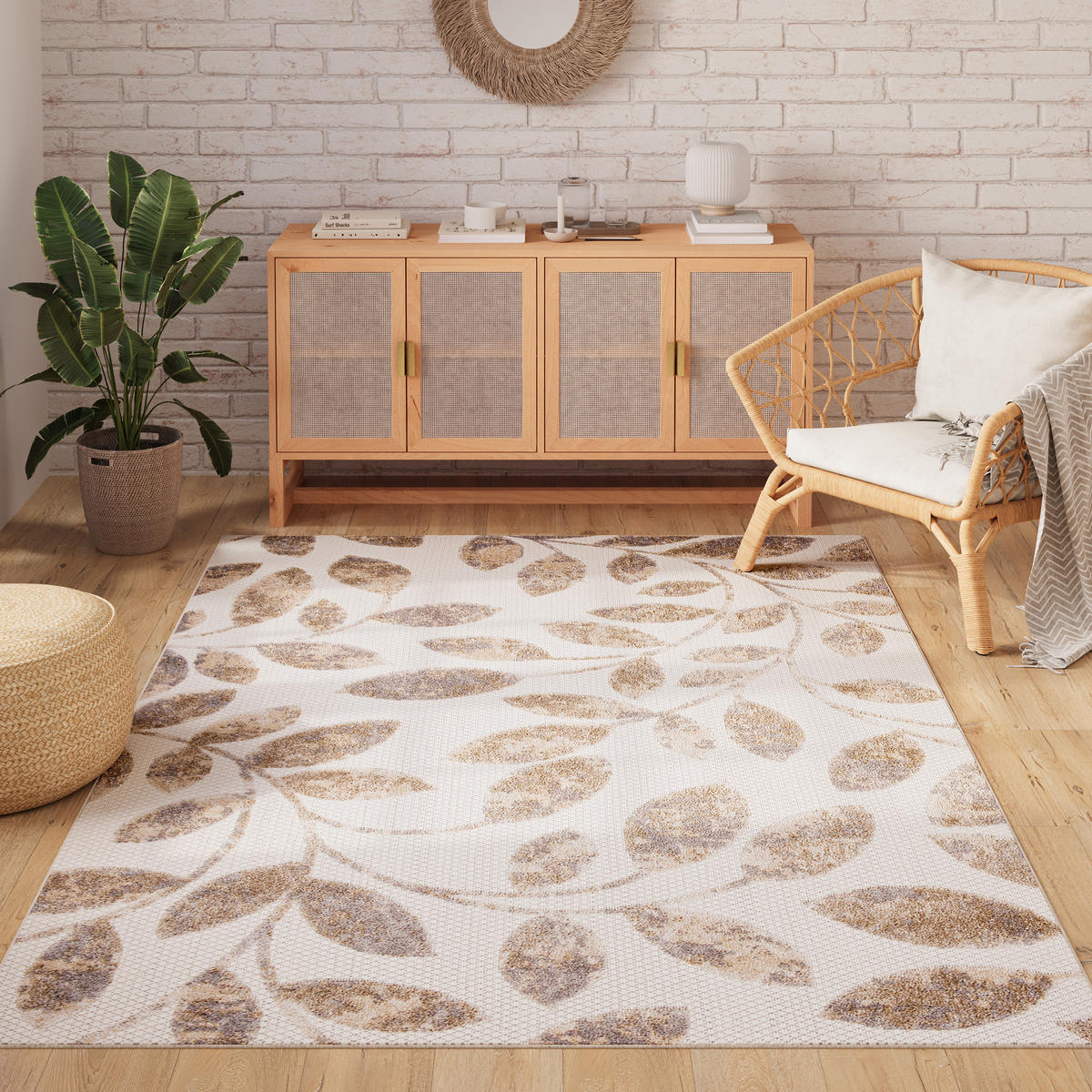 TEPPICH PATIO Creme 200/300 cm - Creme, Kunststoff (200/300cm) - Tapiso