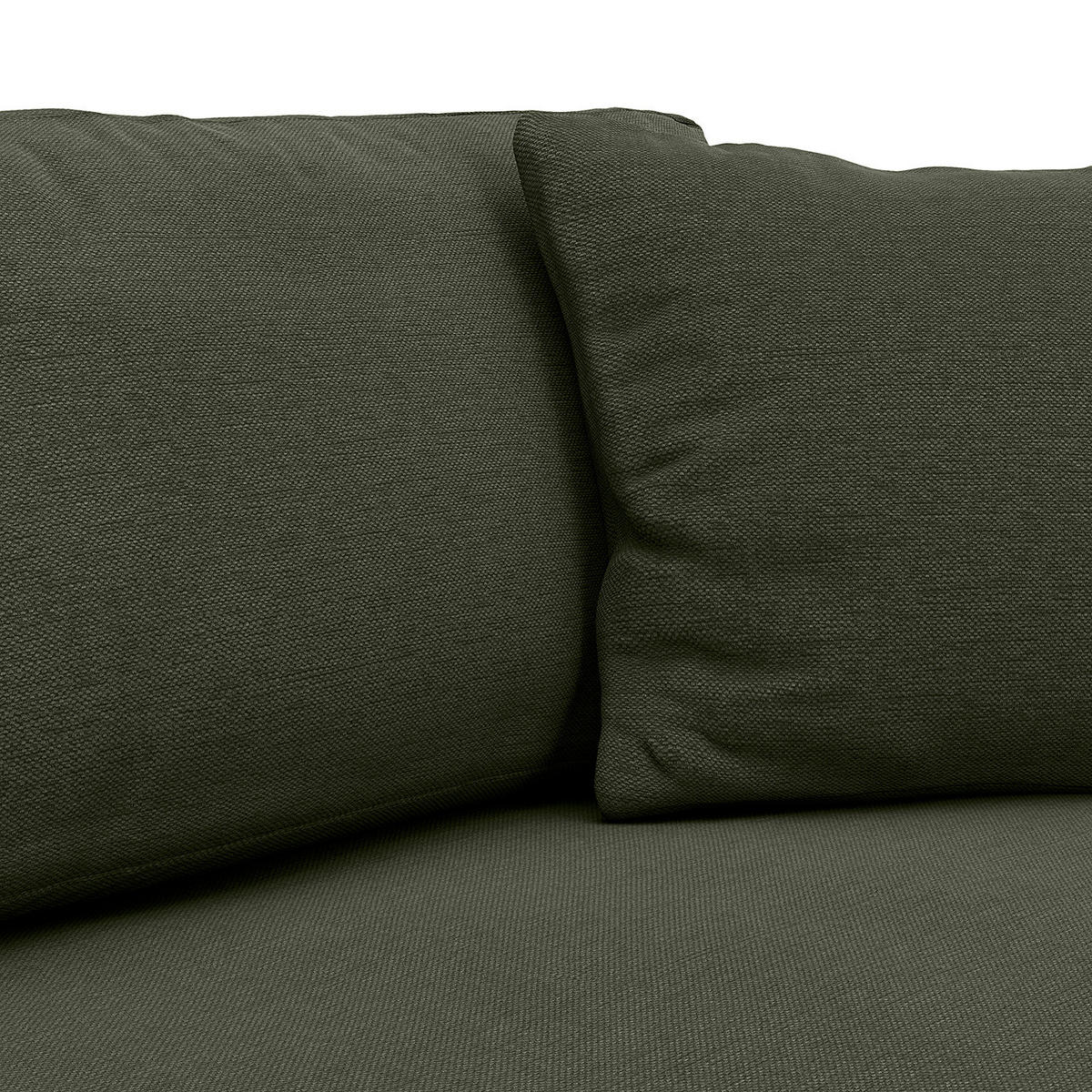 ECKSOFA mit Longchair - Schwarz/Grau, Kunststoff/Textil (238/183cm) - home24