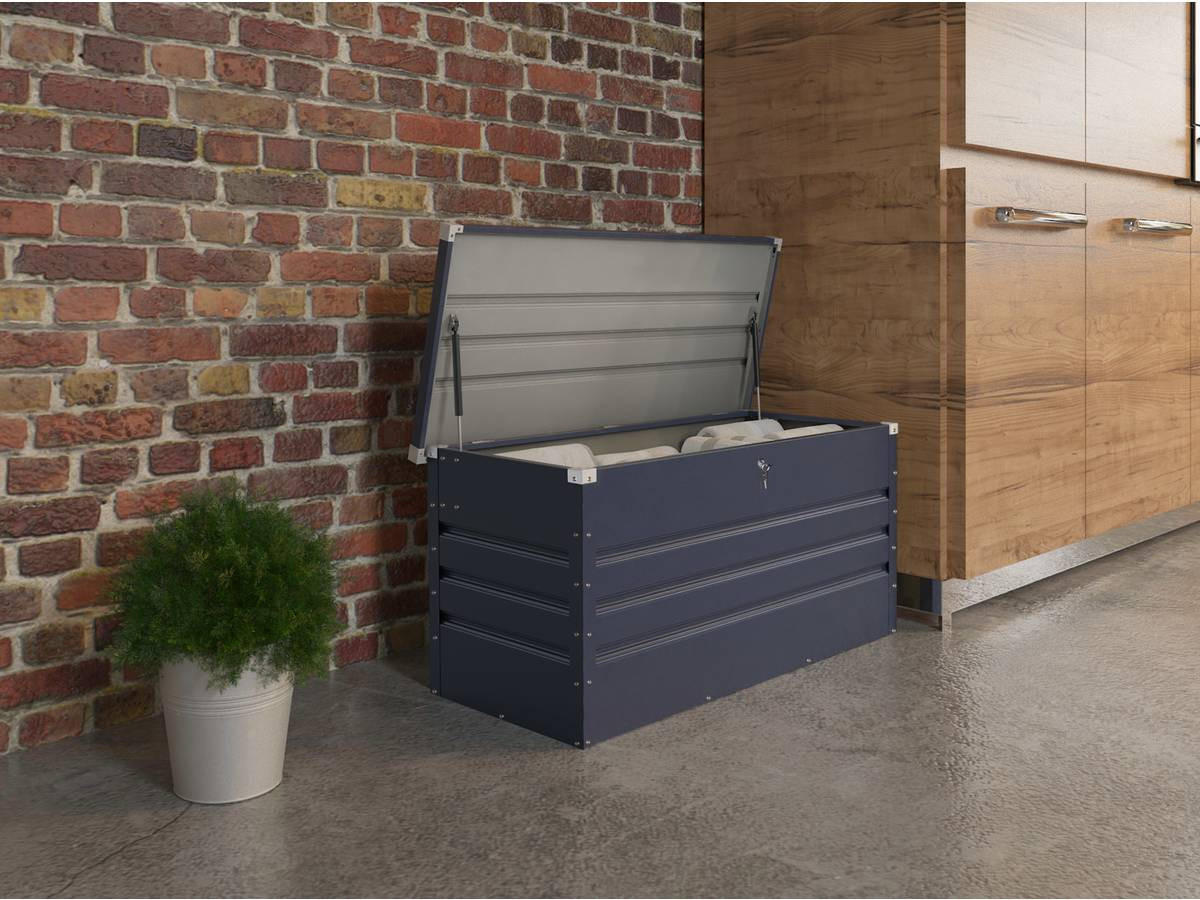 GARTENBOX Store Grau - Grau, Holz (165/60/69cm) - Habitat Garten
