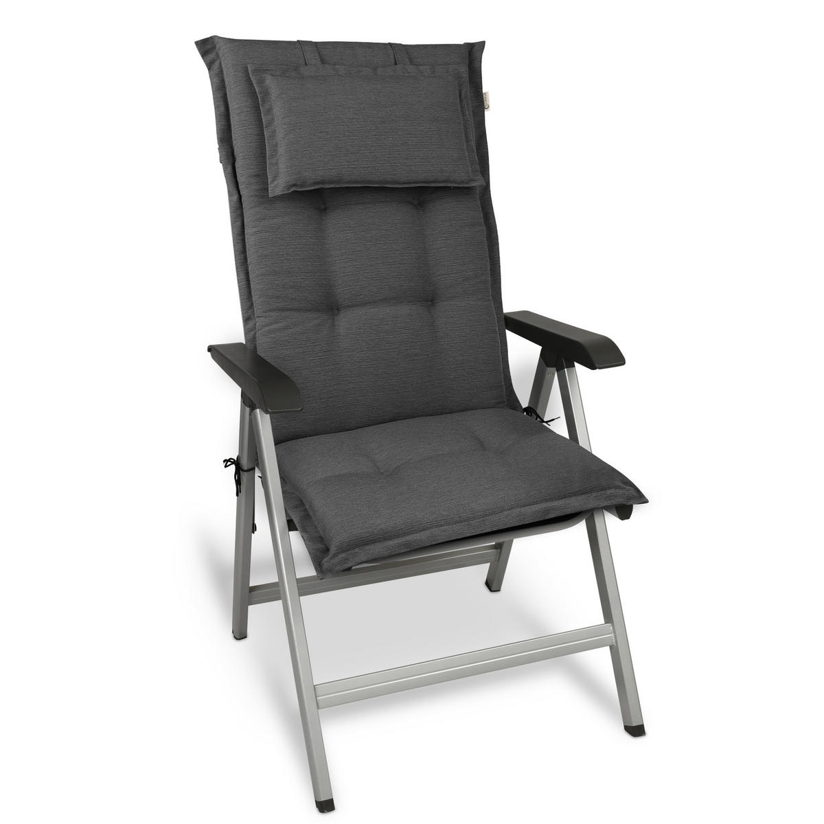 HOCHLEHNERAUFLAGE HighLux HL 120/52/7cm Anthrazit - Anthrazit, Textil (52/7/120cm) - Beautissu 