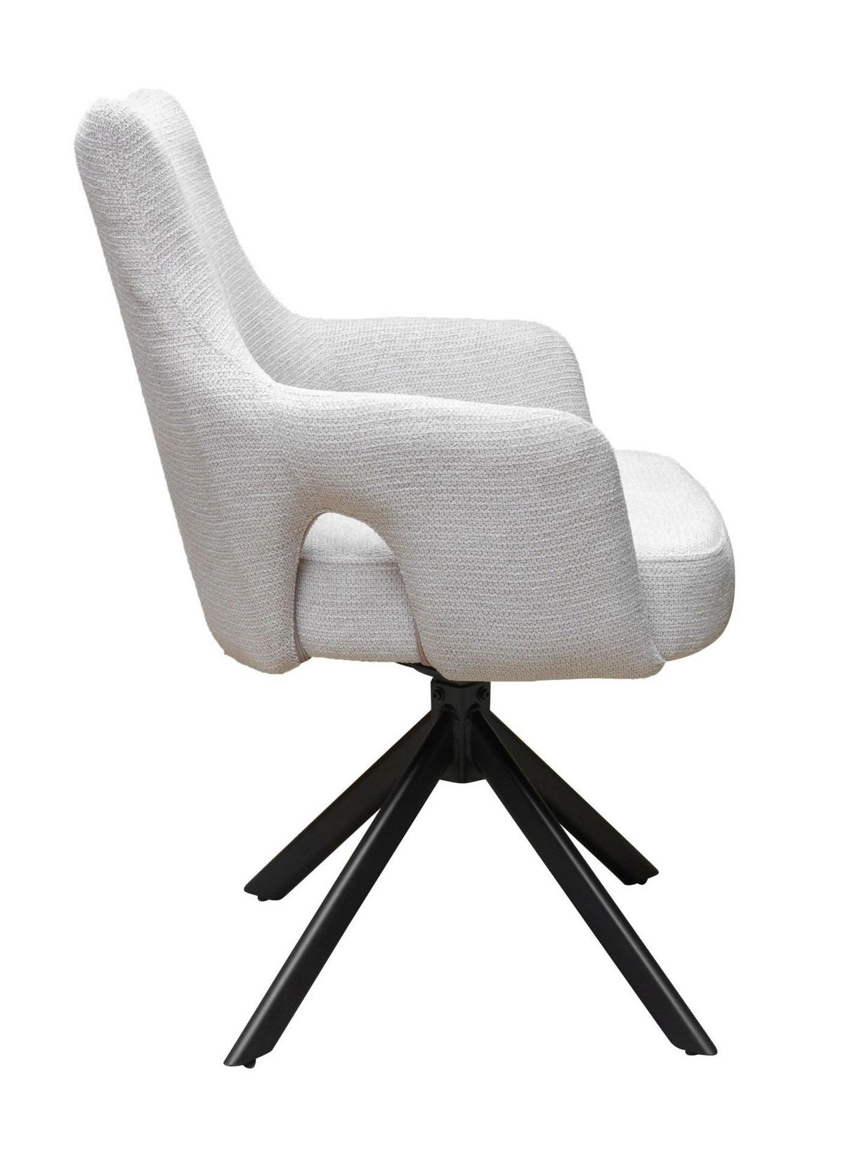 ESSZIMMERSTUHL Merlin, Webstoff, Creme - Creme, Textil (61/87/58cm) - dasmöbelwerk