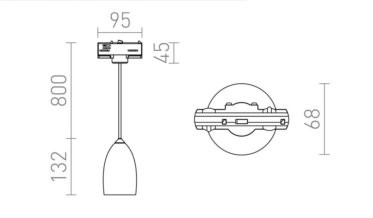DECKENLEUCHTE BABADES Chrom 35 W - Chromfarben, Metall (30/30/20cm) - Rendl