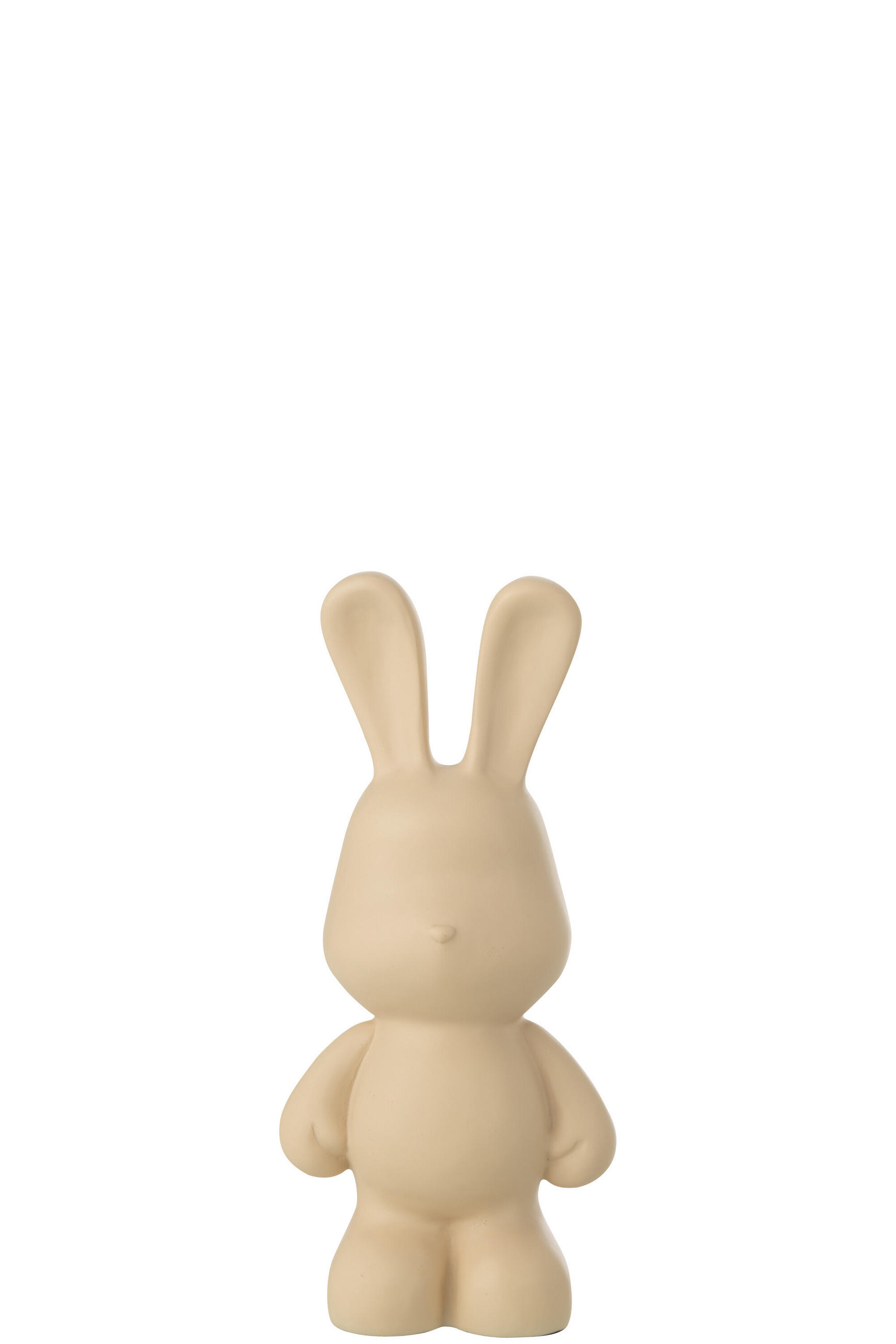 DEKOOBJEKT KANINCHEN FRED - Beige, Glas/Naturmaterialien (13/36/16.5cm) - J-Line
