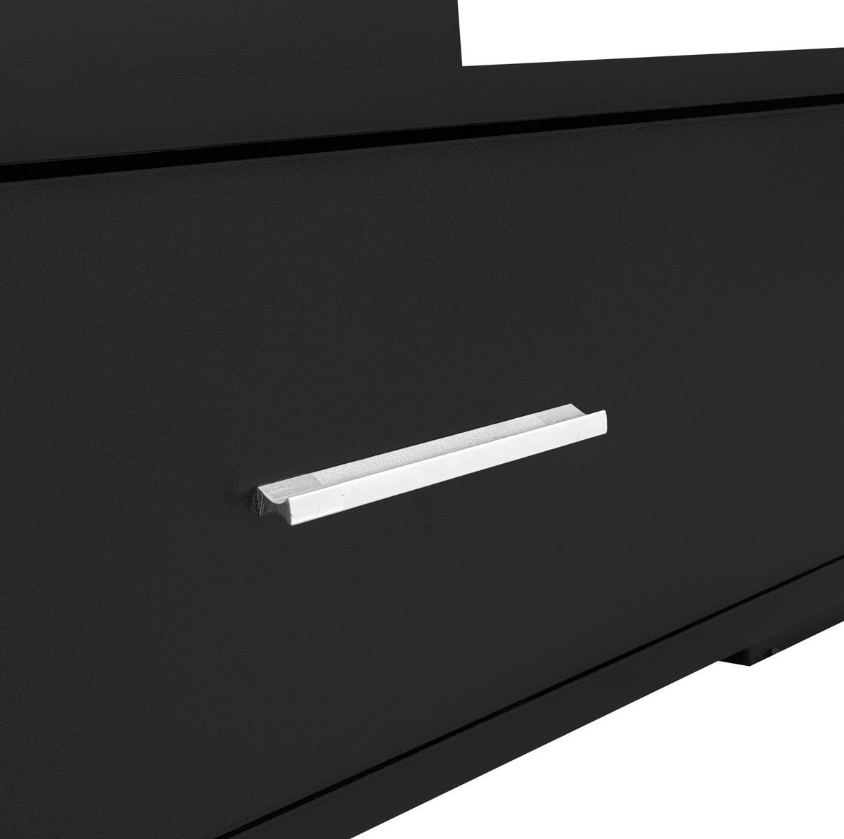 COUCHTISCH 100/50/44 cm mit LED-Beleuchtung und höhenverstellbarer Tischplatte - Weiß, Holzwerkstoff (100/50/44cm) - Flora Grace