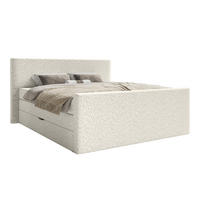 BOXSPRINGBETT Velipoja Premium 200x200 cm, Ecru - Ecru, Textil (200/200cm) - Fedve