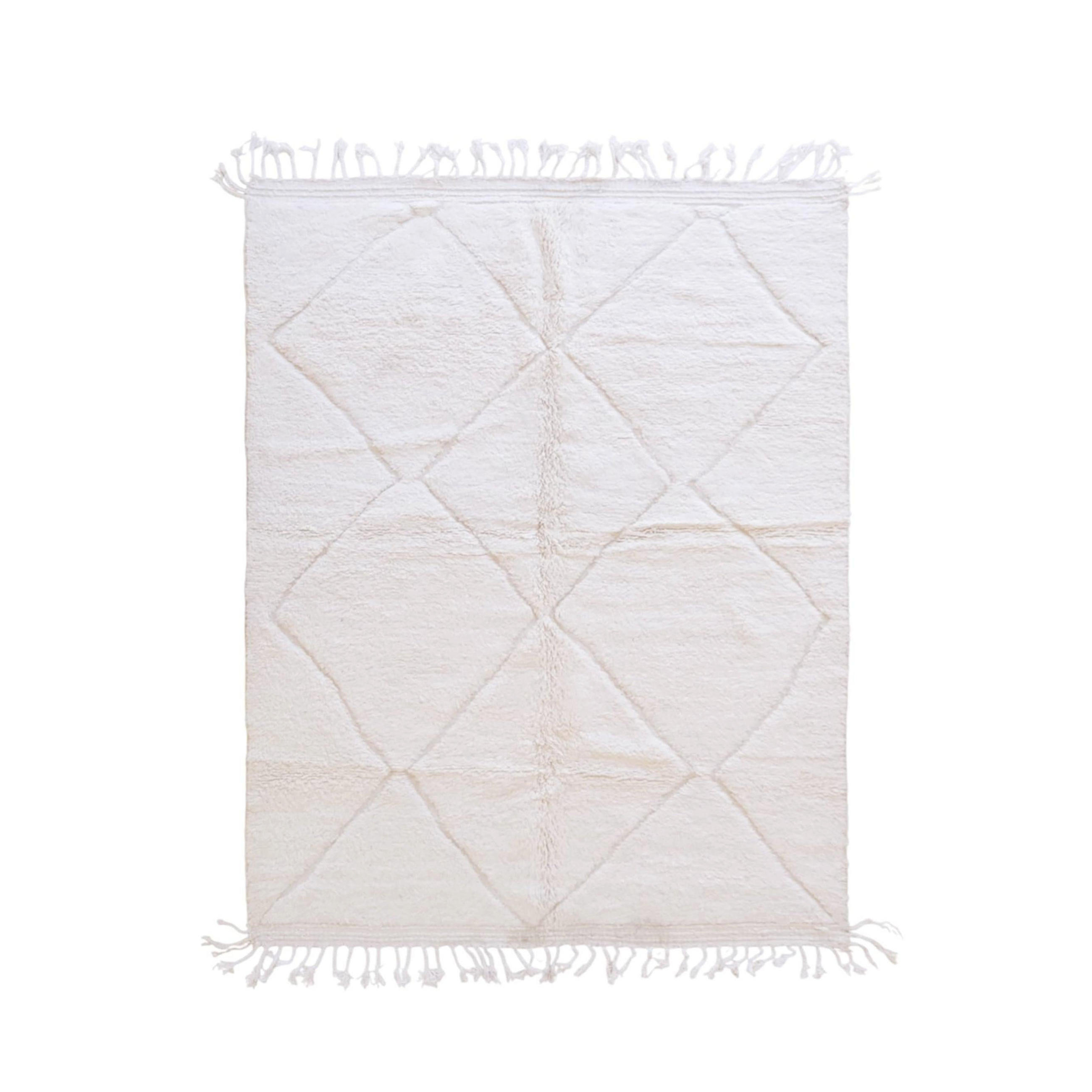 BERBERTEPPICH aus reiner Wolle 224x 297 cm - Weiß, Naturmaterialien (224/297cm) - AFK Living