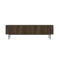 TV-MÖBEL Freno braun 160 cm im zeitgenössischen Stil mit Schrank - Braun, Holzwerkstoff (160/31/45cm) - Concept Usine