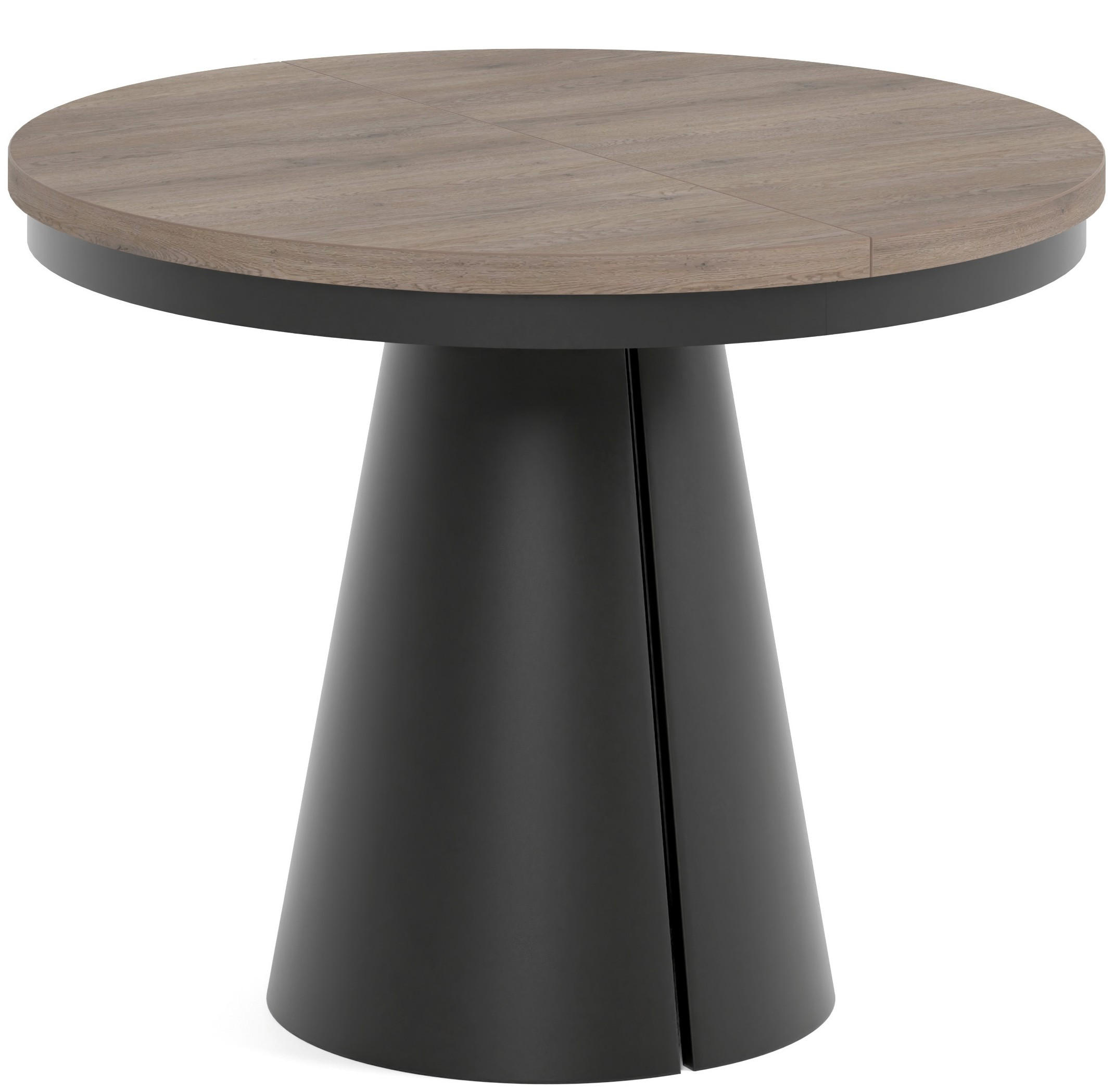TISCH Schwarz ALMA Ausziehbar 100/176 cm - Eichefarben/Schwarz, Holzwerkstoff (2/100/76cm) - Sepro Meble