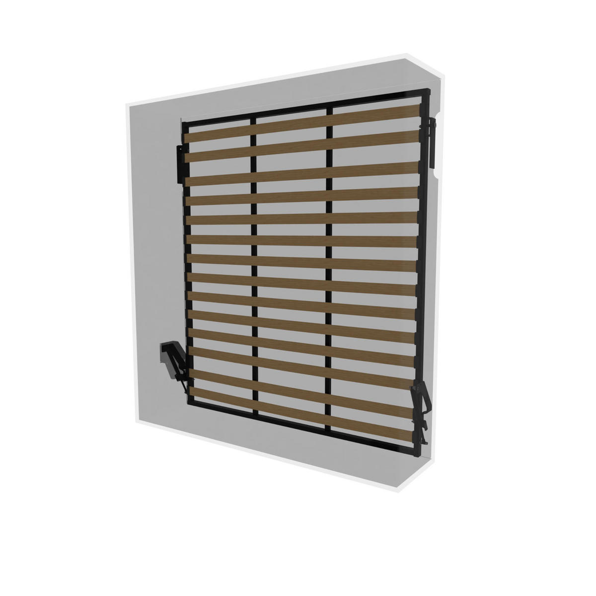 SCHRANKBETT Morphy Einbaubares 180x200 Vertikal - Weiß, Holz (180/200cm) - WallBedKing
