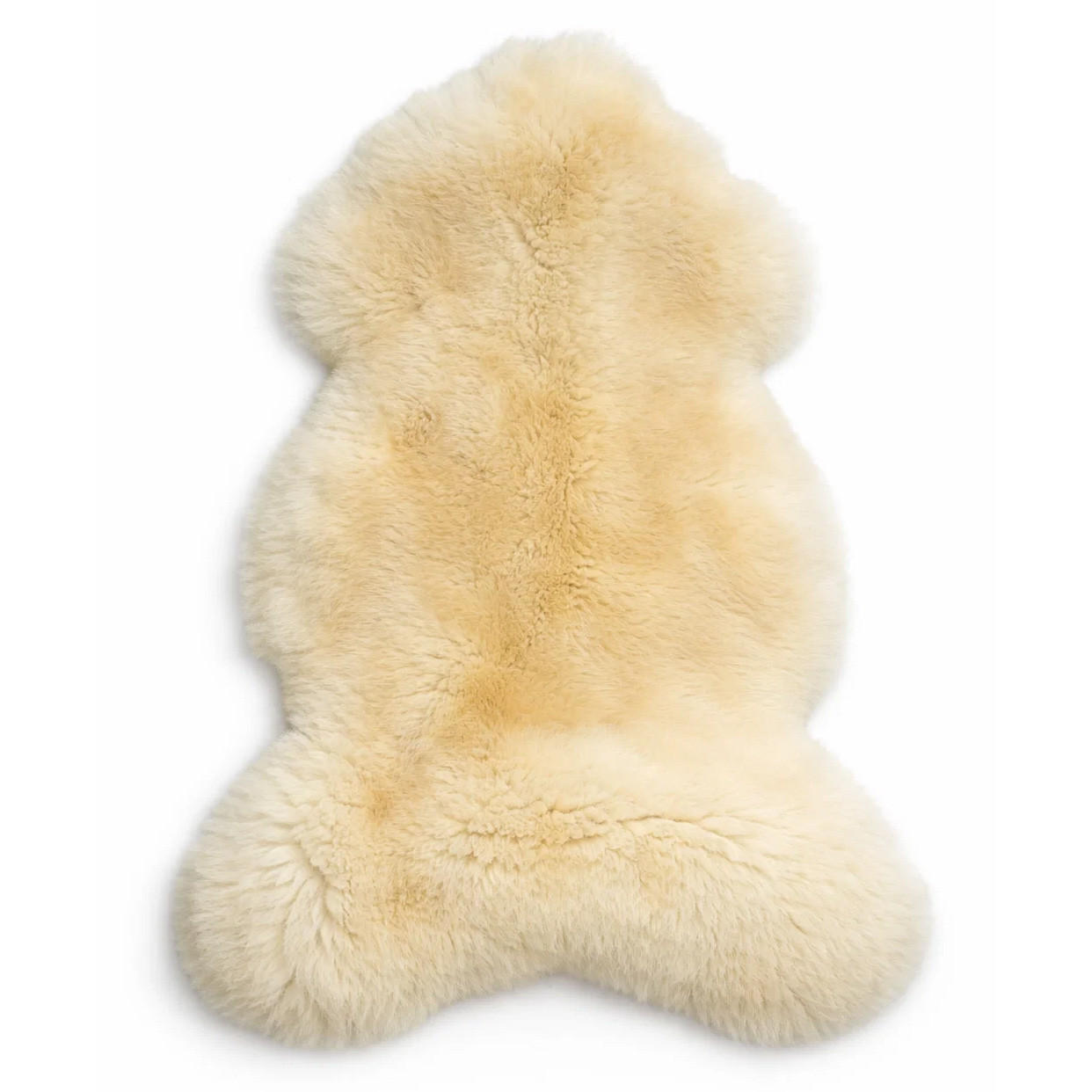 SCHAFFELL Premium Lammfell Natur ungeschoren weiche Wolle Naturweiß ca. 105 cm - Weiß, Fell (55/105cm) - Provellus