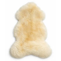 SCHAFFELL Premium Lammfell Natur ungeschoren weiche Wolle Naturweiß ca. 105 cm - Weiß, Fell (55/105cm) - Provellus