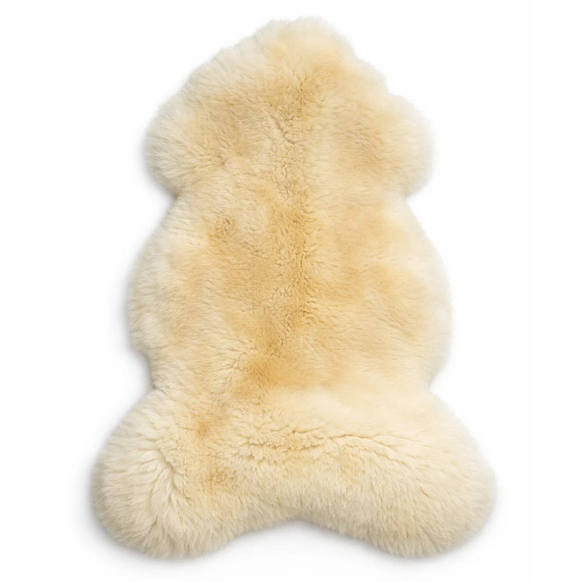 SCHAFFELL Premium Lammfell Natur ungeschoren weiche Wolle Naturweiß ca. 105 cm - Weiß, Fell (55/105cm) - Provellus