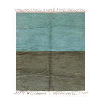 BERBERTEPPICH Design handgeknüpft 223x 265 cm - Grün, Naturmaterialien (223/265cm) - AFK Living