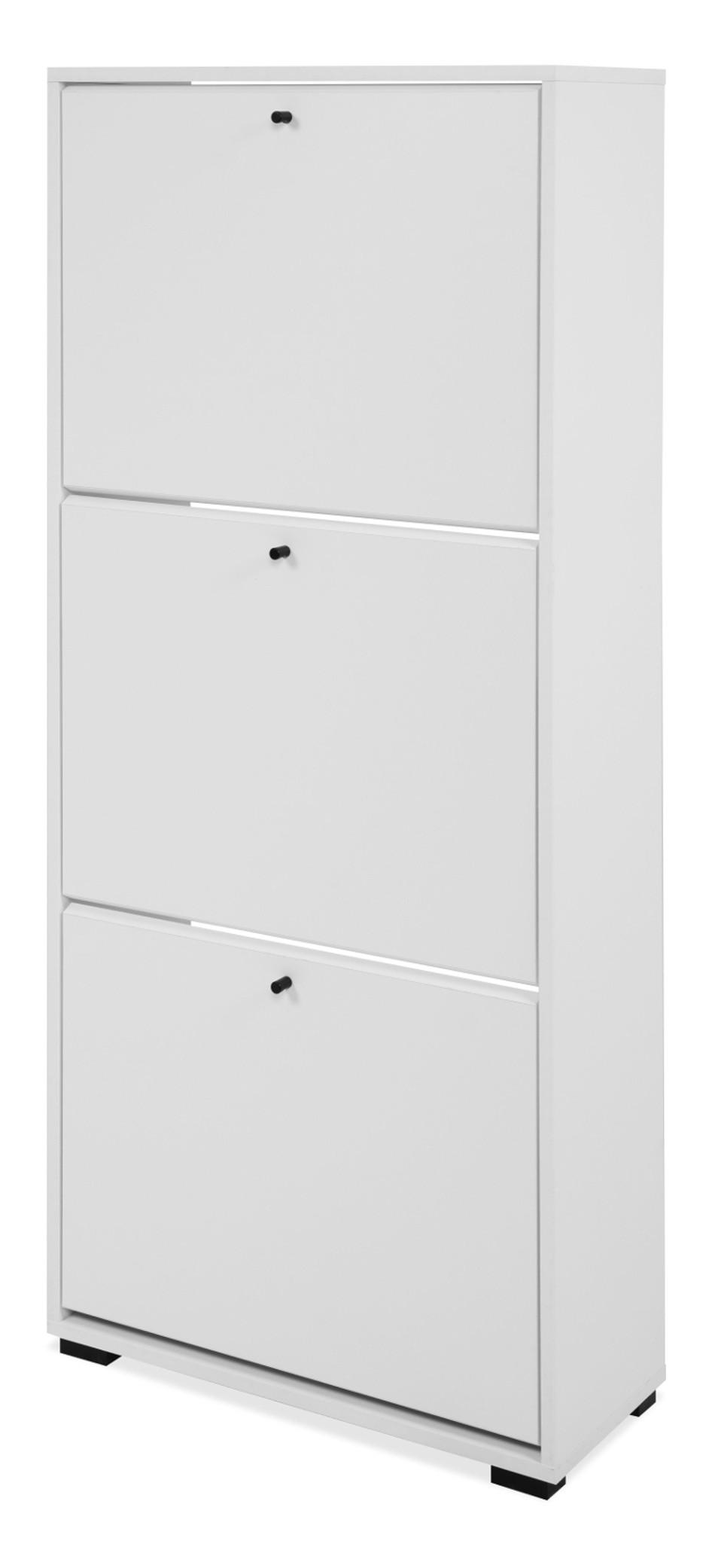 Furn.Design Schuhkipper Weiß 58x133x25 cm