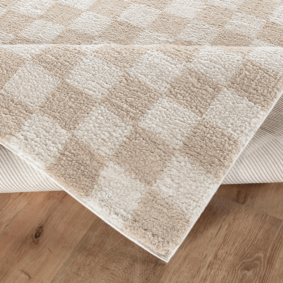 HOCHFLORTEPPICH Maschinenwaschbar 160/213 cm Beige - Beige, Textil (160/213cm) - LIVABLISS