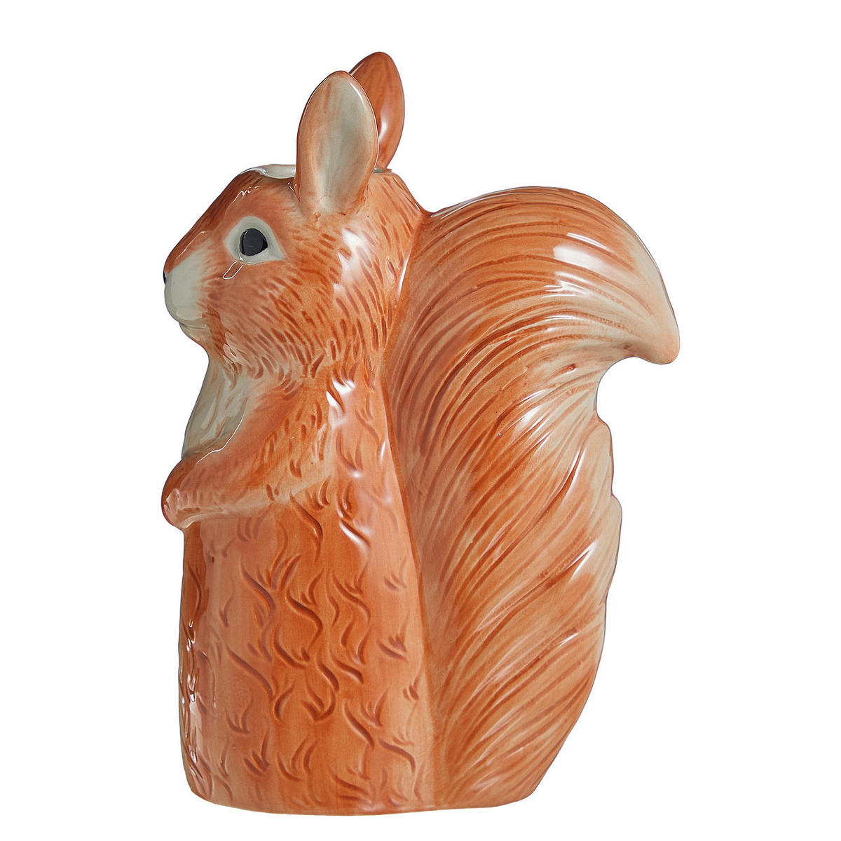 VASE Hazel Eichhörnchen - Braun, Keramik (18cm) - Butlers