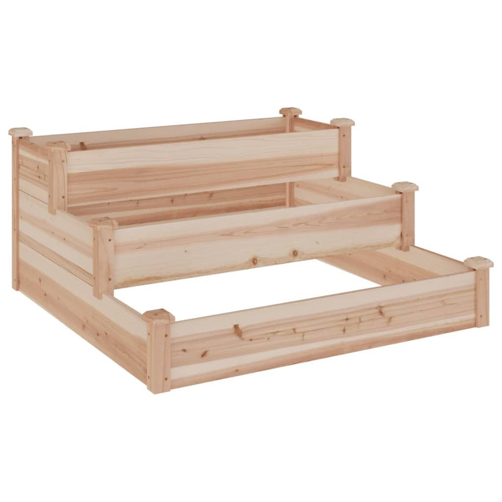 furnicato Hochbeet Natur 120x56x120 cm