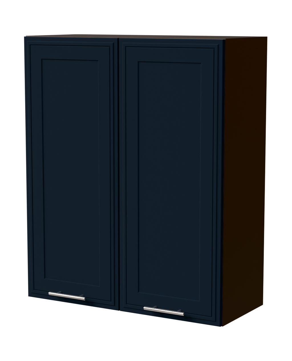 HÄNGESCHRANK Salo W4/80 Lava / Indigo Matt 80 / 32,5 / 96cm - Dunkelgrau/Dunkelblau, Holz/Holzwerkstoff (80/96/32.5cm) - Feldmann-Wohnen