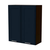 HÄNGESCHRANK Salo W4/80 Lava / Indigo Matt 80 / 32,5 / 96cm - Dunkelgrau/Dunkelblau, Holz/Holzwerkstoff (80/96/32.5cm) - Feldmann-Wohnen