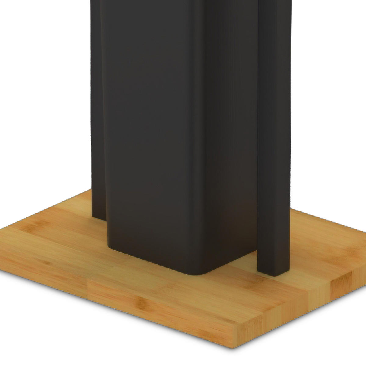 WC-GARNITUR - Schwarz, Holz/Kunststoff (18/28/76.5cm) - Relaxdays