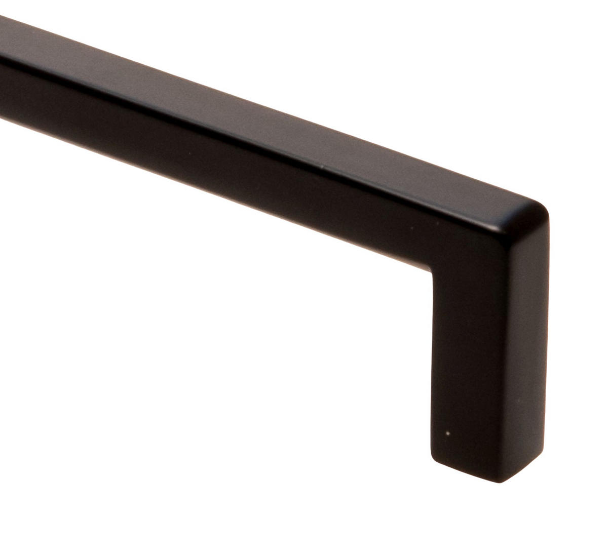 MÖBELGRIFF BA 160mm, Küchengriff Schwarz matt, Schrankgriff schmal - Schwarz, Metall (0.9/2.75/16.8cm)