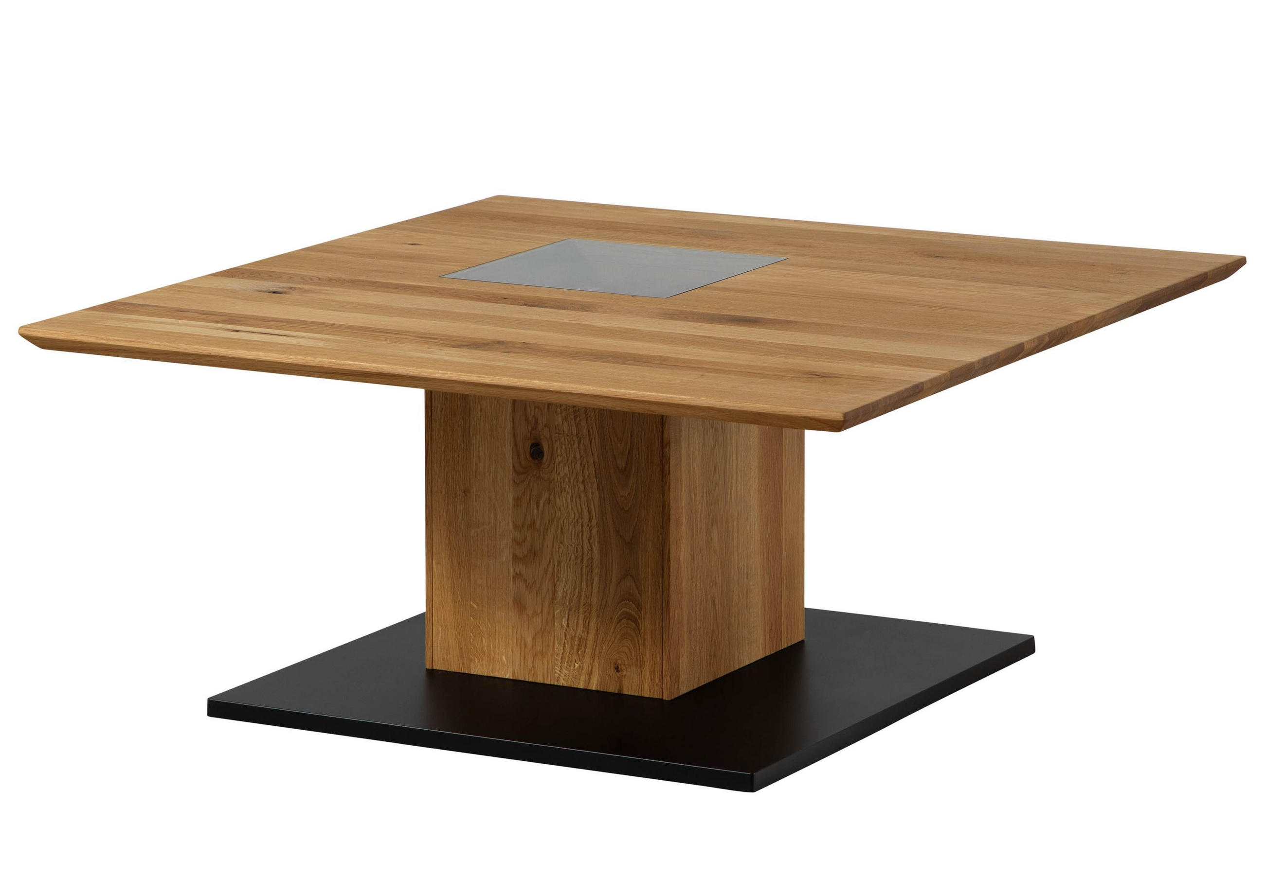 COUCHTISCH Wildeiche 95x95x45 natur geölt LINDAU #03 - Naturfarben, Holz (95/95/45cm) - Massivmoebel24
